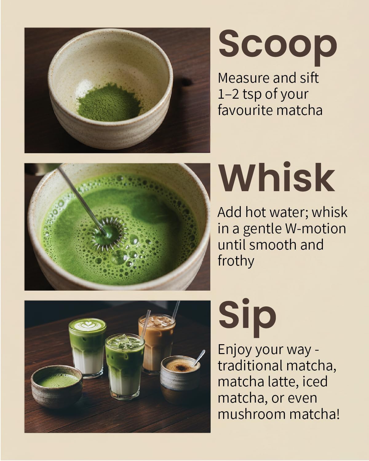 Matcha Whisk & Frother Set - Powerful Electric Matcha Mixer for Powder, Easy to Use Electric Whisk Kit - Craft Effortless Lattes with the Milk Frother Wand & Wisk (Emerald Green)