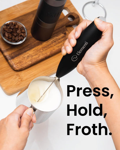 Matcha Whisk & Frother Set - Powerful Electric Matcha Mixer for Powder, Easy to Use Electric Whisk Kit - Craft Effortless Lattes with the Milk Frother Wand & Wisk (Emerald Green)