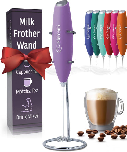 Matcha Whisk & Frother Set - Powerful Electric Matcha Mixer for Powder, Easy to Use Electric Whisk Kit - Craft Effortless Lattes with the Milk Frother Wand & Wisk (Emerald Green)