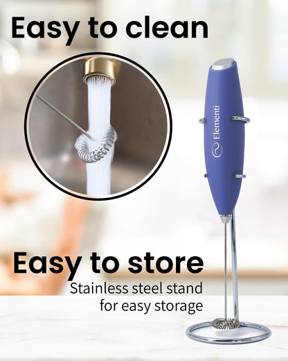 Matcha Whisk & Frother Set - Powerful Electric Matcha Mixer for Powder, Easy to Use Electric Whisk Kit - Craft Effortless Lattes with the Milk Frother Wand & Wisk (Emerald Green)