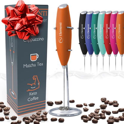 Matcha Whisk & Frother Set - Powerful Electric Matcha Mixer for Powder, Easy to Use Electric Whisk Kit - Craft Effortless Lattes with the Milk Frother Wand & Wisk (Emerald Green)