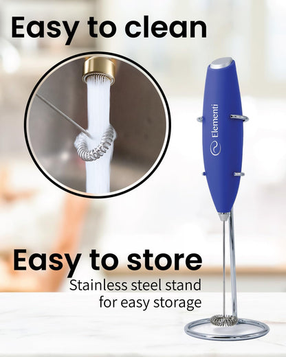 Matcha Whisk & Frother Set - Powerful Electric Matcha Mixer for Powder, Easy to Use Electric Whisk Kit - Craft Effortless Lattes with the Milk Frother Wand & Wisk (Emerald Green)