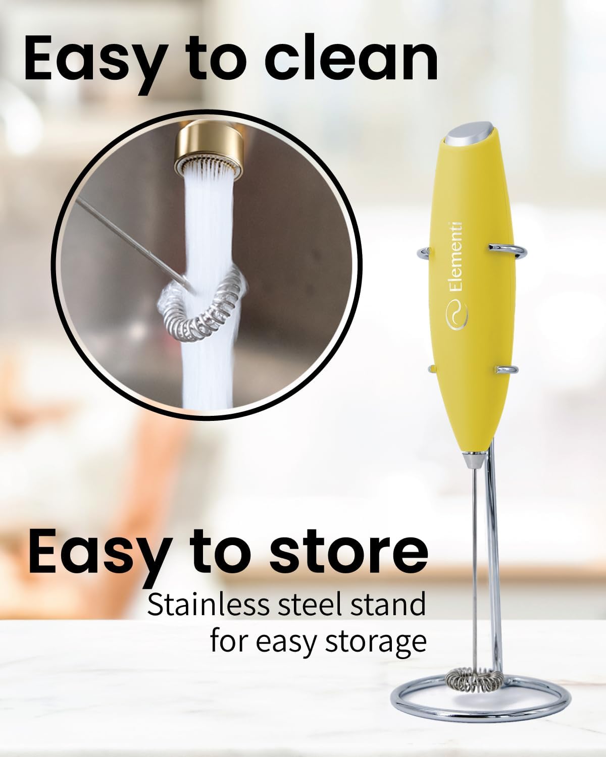Matcha Whisk & Frother Set - Powerful Electric Matcha Mixer for Powder, Easy to Use Electric Whisk Kit - Craft Effortless Lattes with the Milk Frother Wand & Wisk (Emerald Green)