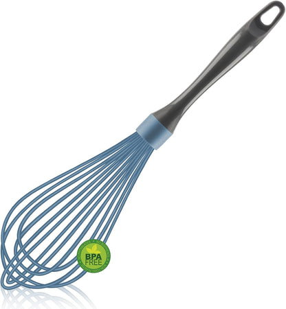 Dishwasher Safe Silicone Whisk, 12-Inch, Grey