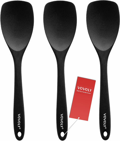 Silicone Spatula Spoon Set, 11 IN, Assorted, Spoonula Heat Resistant