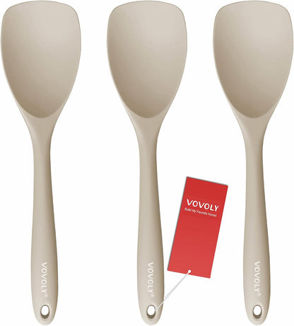 Silicone Spatula Spoon Set, 11 IN, Assorted, Spoonula Heat Resistant
