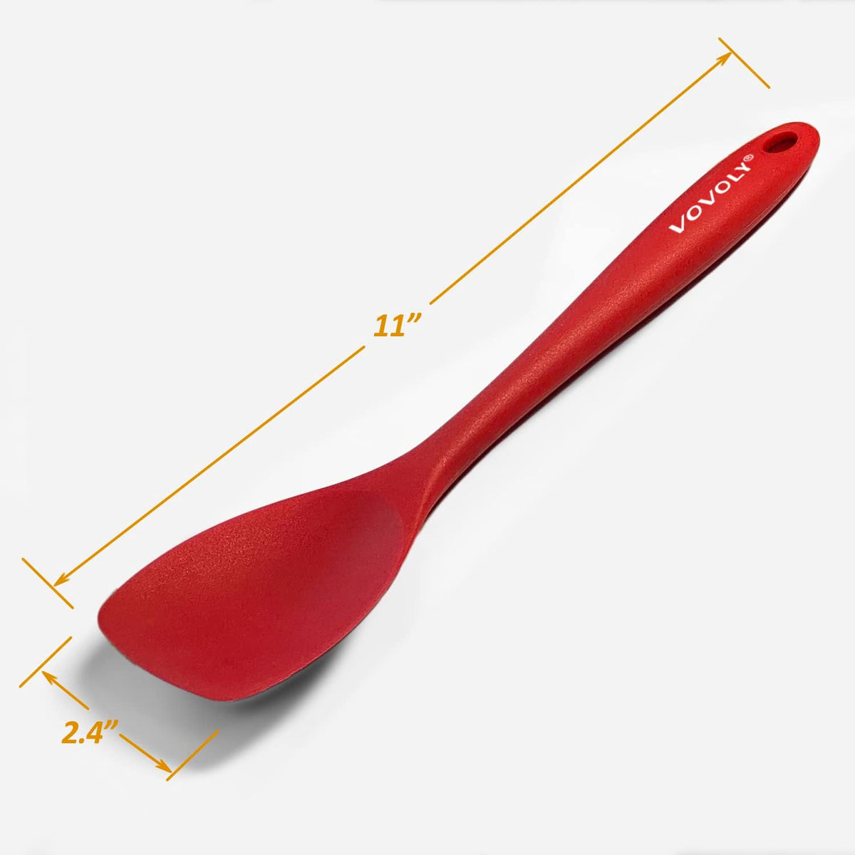 Silicone Spatula Spoon Set, 11 IN, Assorted, Spoonula Heat Resistant
