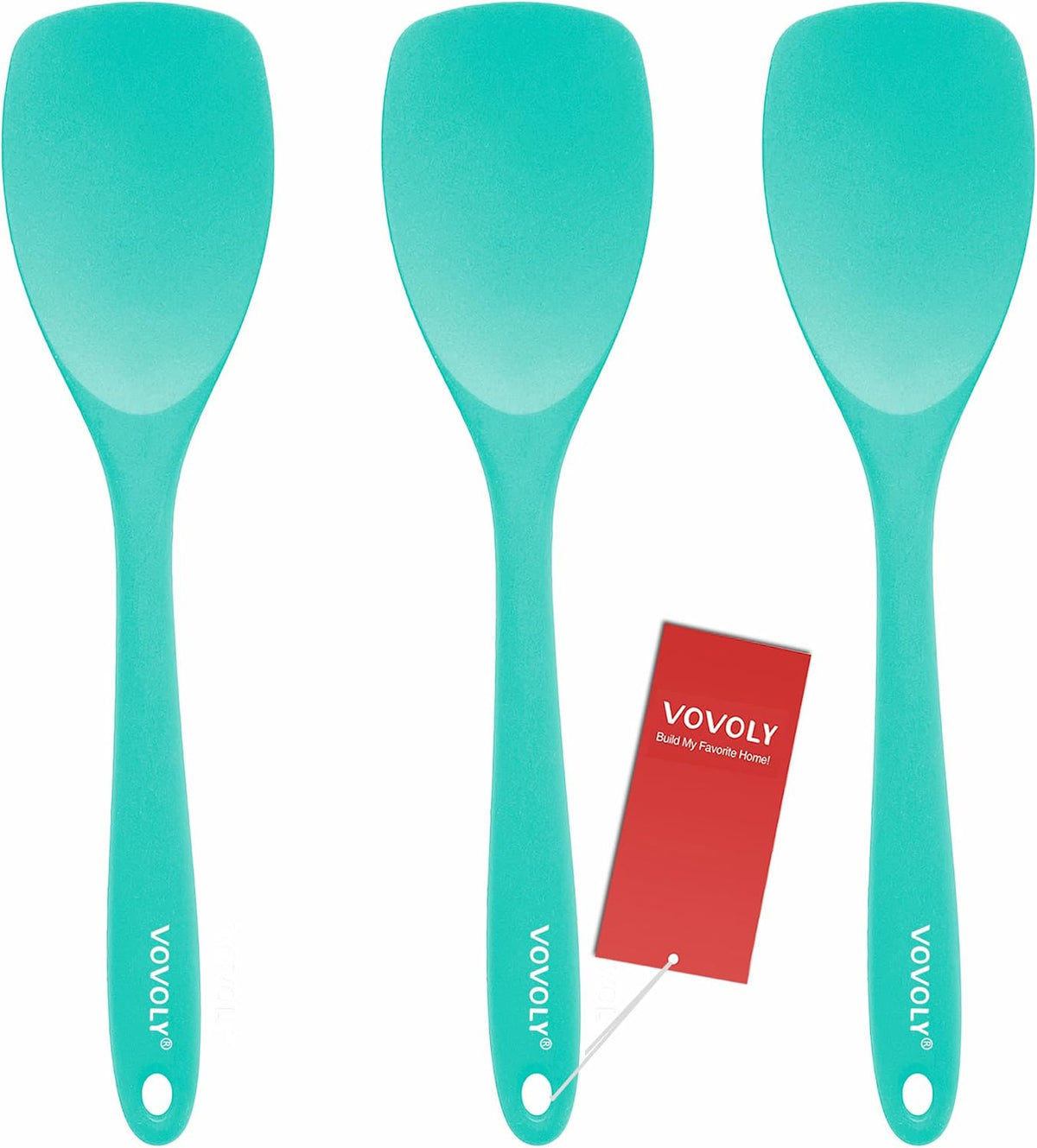 Silicone Spatula Spoon Set, 11 IN, Assorted, Spoonula Heat Resistant