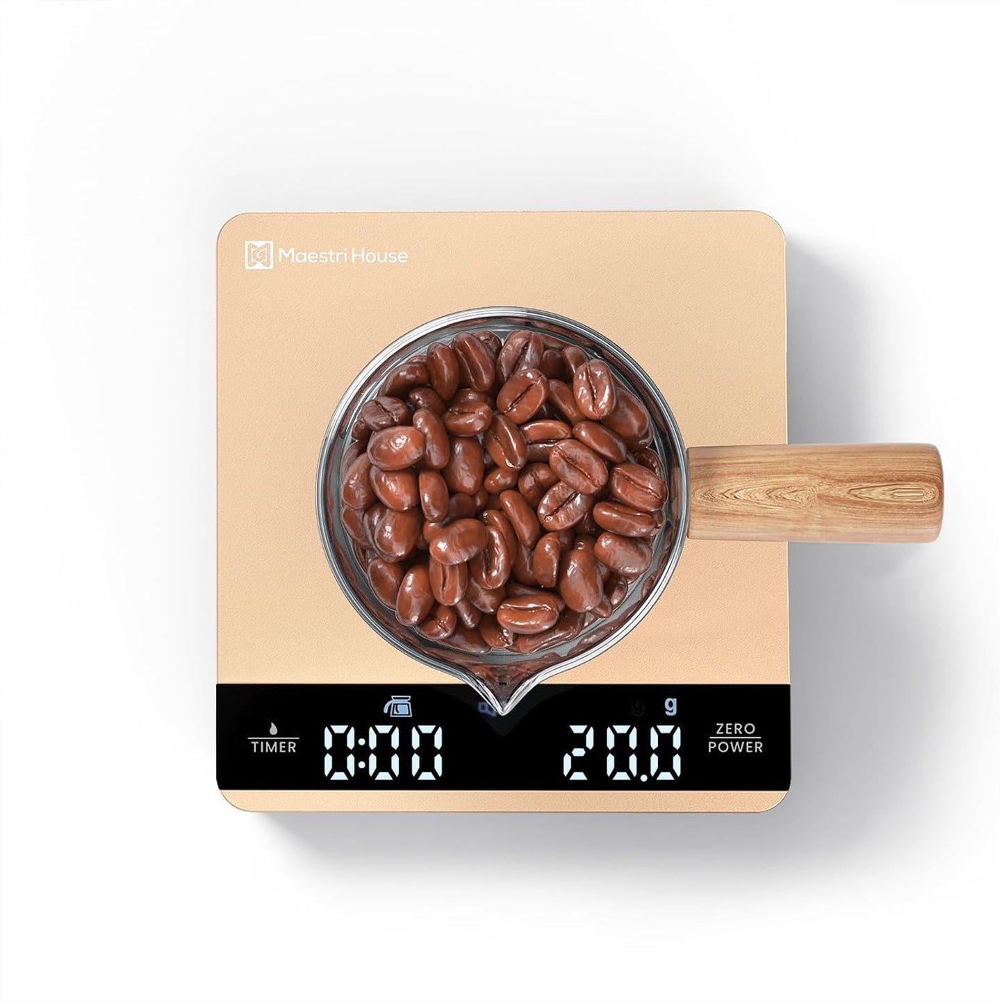S1 Mini Espresso Coffee Scale with Timer, 2kg/0.1g | Rechargeable Shot Scale with 0.1g Precision, Dual Timing Modes, g/oz/ml Units and ABS Design for Espresso or Pour-Over