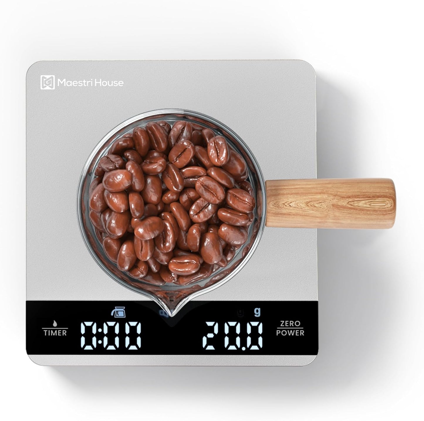 S1 Mini Espresso Coffee Scale with Timer, 2kg/0.1g | Rechargeable Shot Scale with 0.1g Precision, Dual Timing Modes, g/oz/ml Units and ABS Design for Espresso or Pour-Over