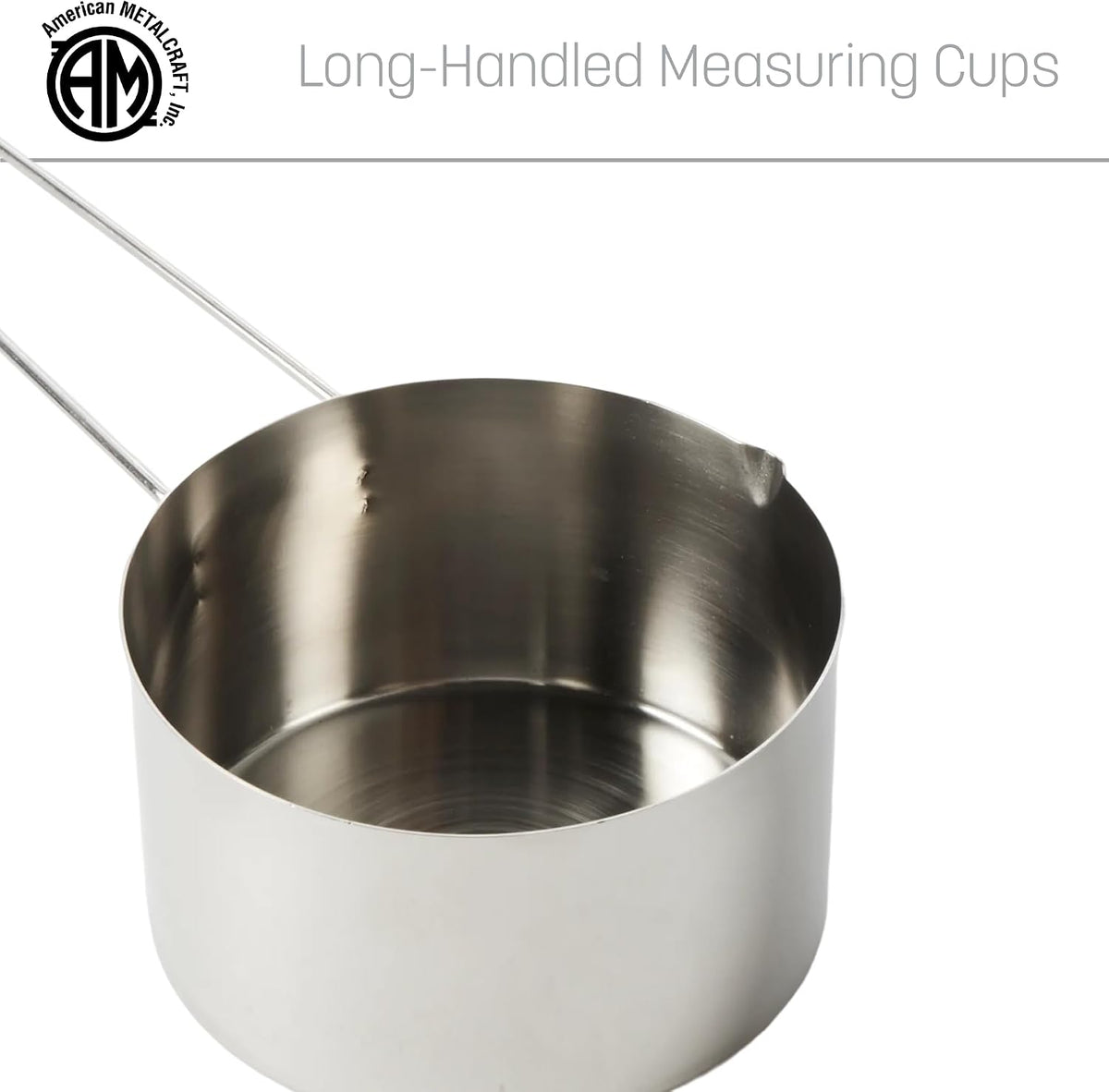 . American Metalcraft MCL125 Stainless Steel Measuring Cup, 1 1/4-Cup