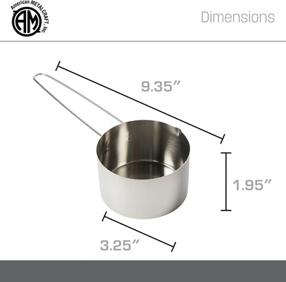 . American Metalcraft MCL125 Stainless Steel Measuring Cup, 1 1/4-Cup
