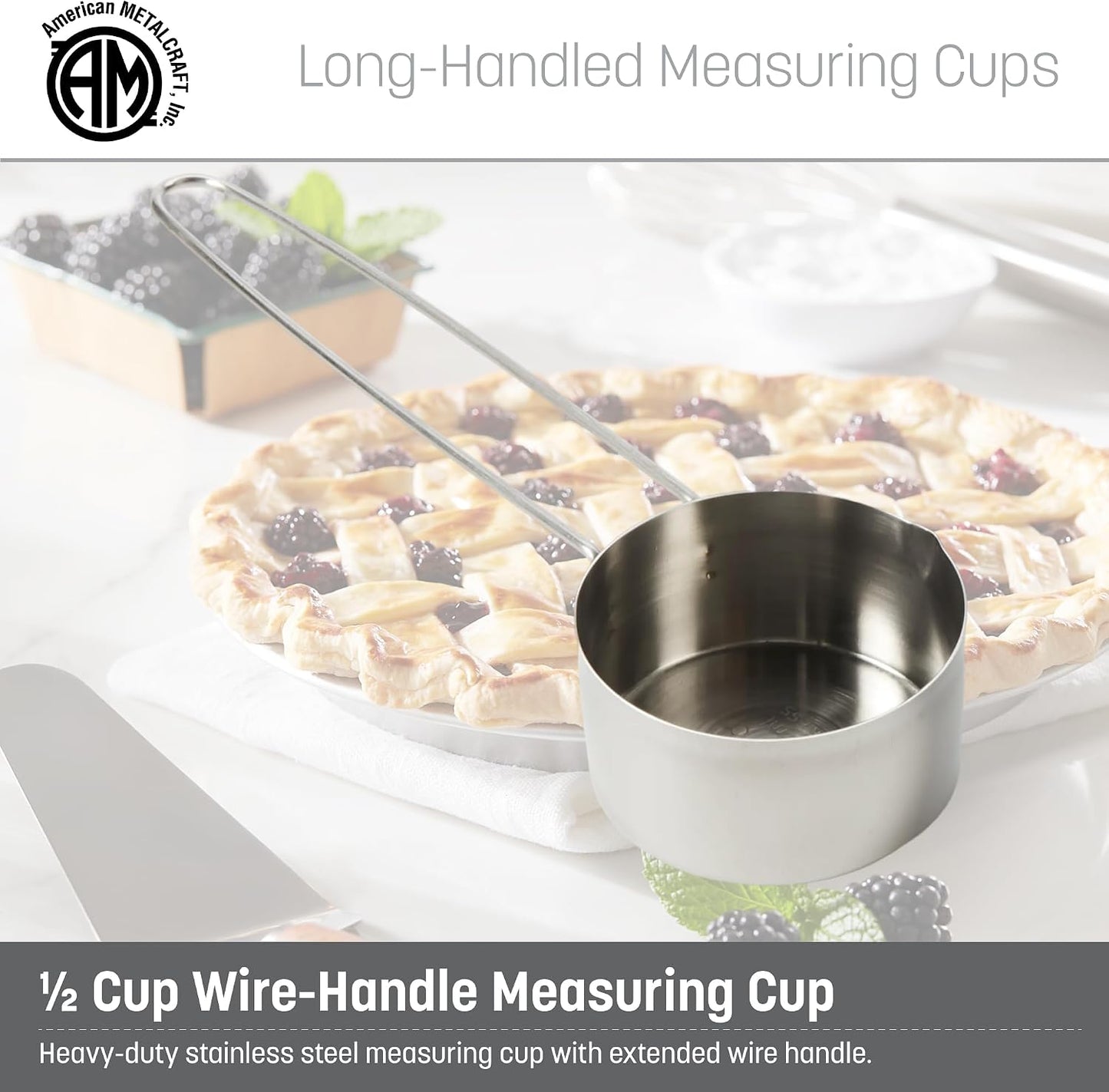 . American Metalcraft MCL125 Stainless Steel Measuring Cup, 1 1/4-Cup