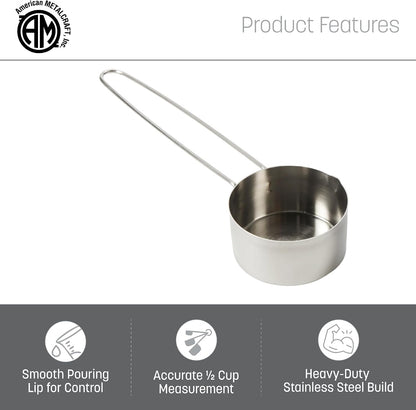 . American Metalcraft MCL125 Stainless Steel Measuring Cup, 1 1/4-Cup