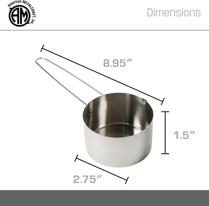 . American Metalcraft MCL125 Stainless Steel Measuring Cup, 1 1/4-Cup
