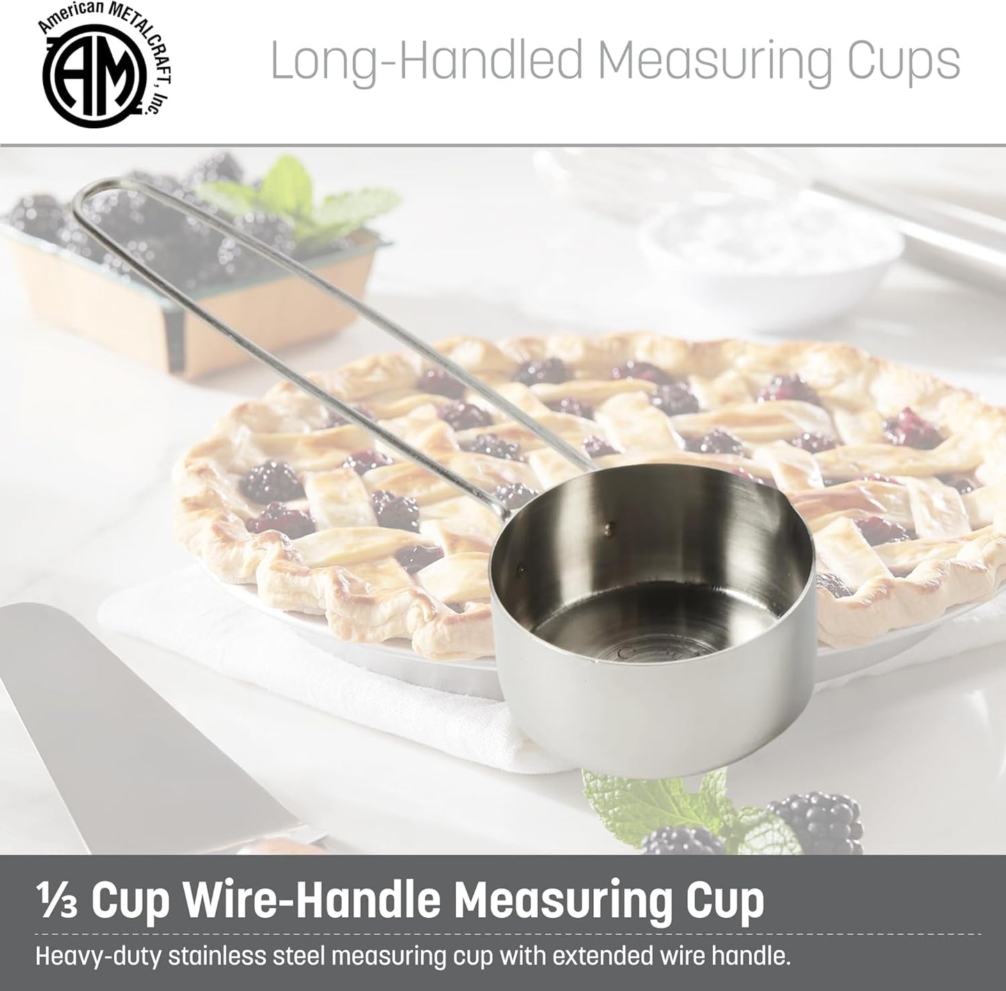 . American Metalcraft MCL125 Stainless Steel Measuring Cup, 1 1/4-Cup
