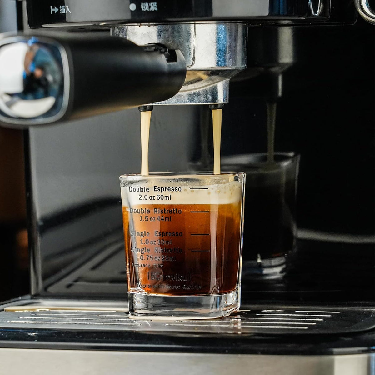Shot Glasses Measuring cup Espresso Shot Glass Liquid Heavy Wine 26-Incremental Measurement 1oz, 6 Tsp, 2 Tbs, 30ml (red)