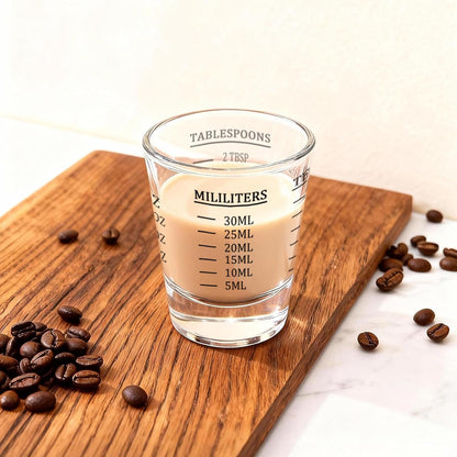 Shot Glasses Measuring cup Espresso Shot Glass Liquid Heavy Wine 26-Incremental Measurement 1oz, 6 Tsp, 2 Tbs, 30ml (red)