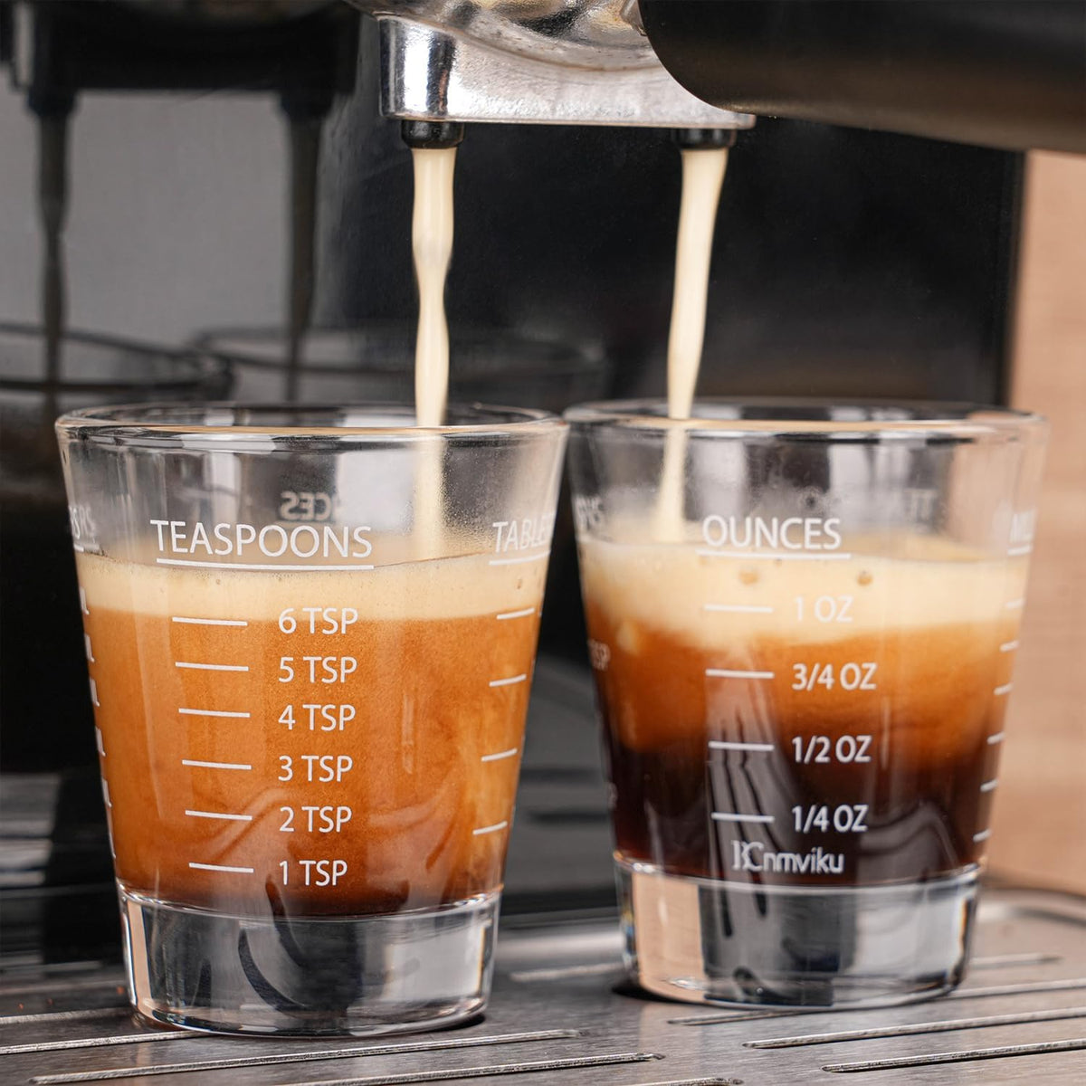 Shot Glasses Measuring cup Espresso Shot Glass Liquid Heavy Wine 26-Incremental Measurement 1oz, 6 Tsp, 2 Tbs, 30ml (red)