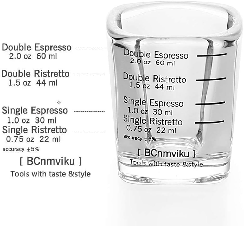 Shot Glasses Measuring cup Espresso Shot Glass Liquid Heavy Wine 26-Incremental Measurement 1oz, 6 Tsp, 2 Tbs, 30ml (red)