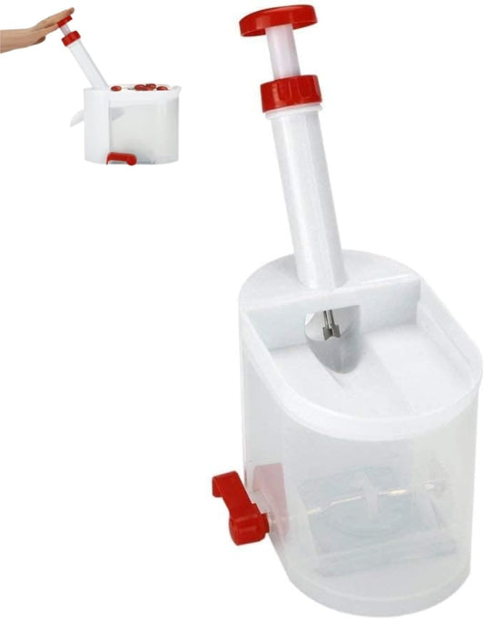 Cherry Pitter Tool, Pit Seed Remove Stoner, Quick Remove Cherries Seed Remover Multifunction Cherries Stoner with Large Container for Home Kitchen