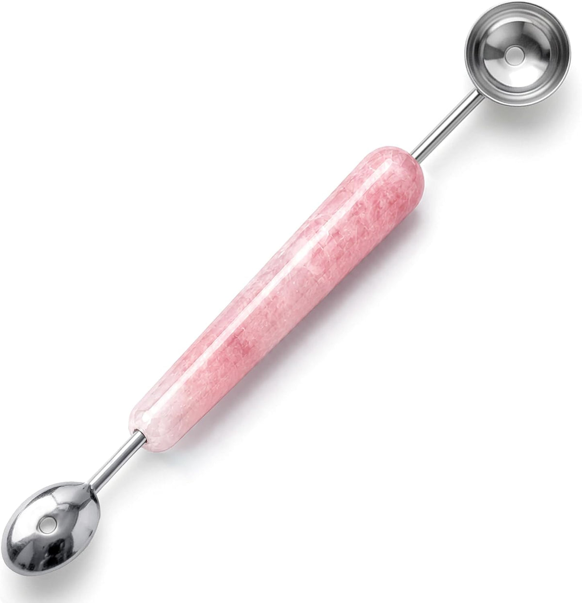 Melon Baller, 2 in 1 Stainless Steel Scoop for Fruits, Sorbet