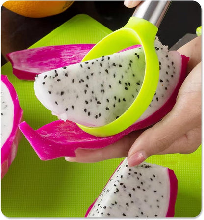 9PCS Fruit Scooper Cutter Shapes Seed Remover Set, Fruit Slicers for Apple Slicer, Avocado Watermelon Cutter, Kiwifruit Scooper, 304 Stainless Steel