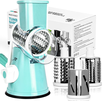 Rotary Cheese Grater, Blue, for Kitchen
