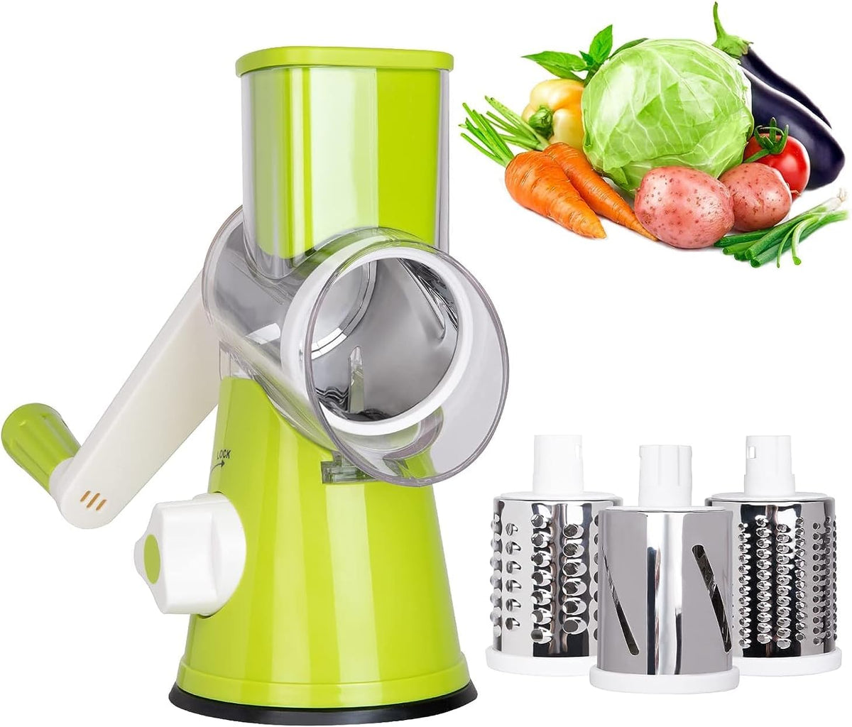 Rotary Cheese Grater, Blue, for Kitchen