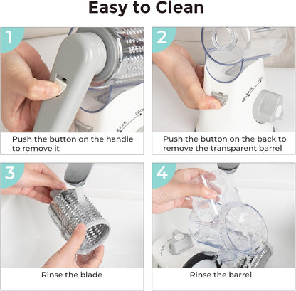 Rotary Cheese Grater, Blue, for Kitchen