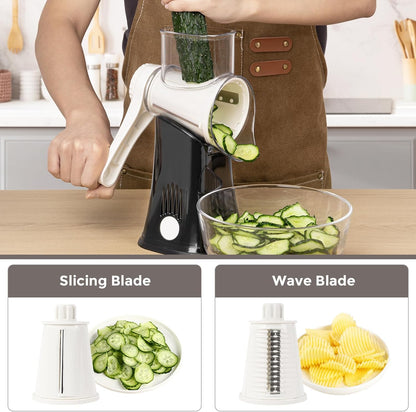 Rotary Cheese Grater, Blue, for Kitchen