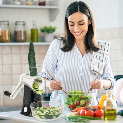 Rotary Cheese Grater, Blue, for Kitchen