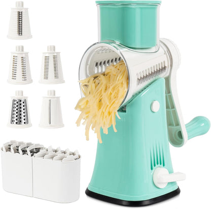 Rotary Cheese Grater, Blue, for Kitchen
