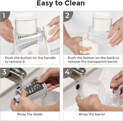Rotary Cheese Grater, Blue, for Kitchen