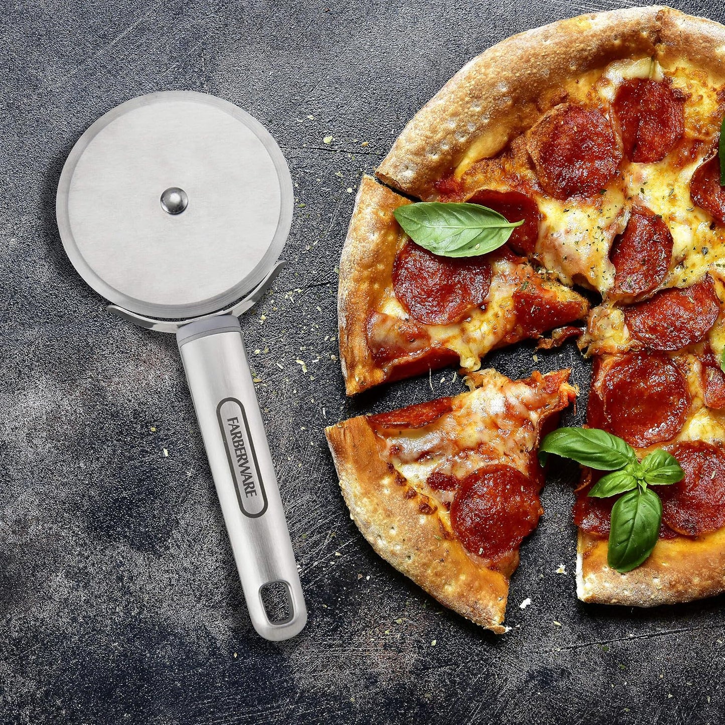 Pro Stainless Steel Manual Can Opener with Soft Ergonomic Handles and Integrated Bottle Opener, Dishwasher Safe, Contemporary Gray, 7.25 Inches