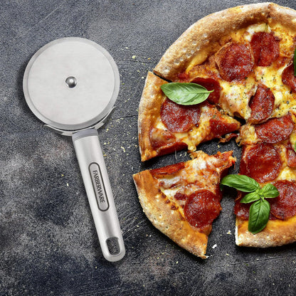 Pro Stainless Steel Manual Can Opener with Soft Ergonomic Handles and Integrated Bottle Opener, Dishwasher Safe, Contemporary Gray, 7.25 Inches