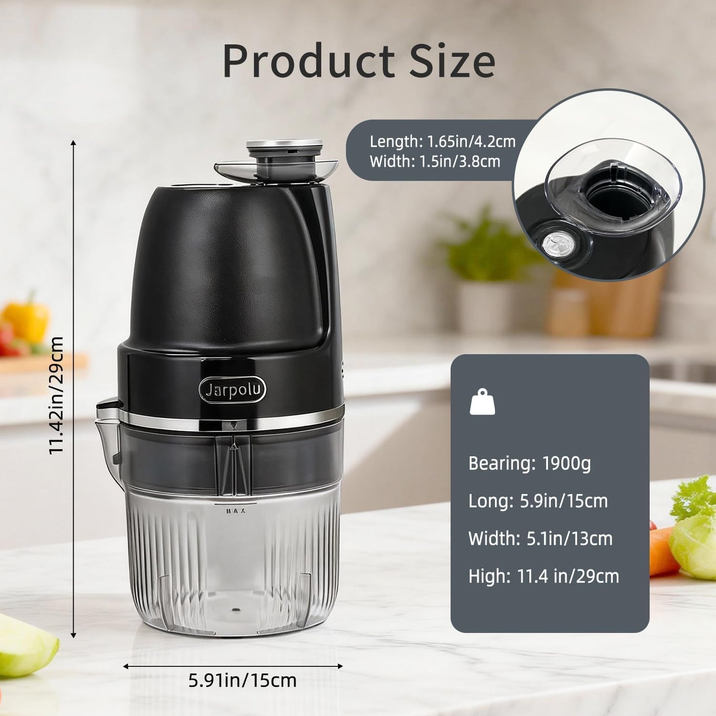 4-Discs Electric Grater, Potato Masher for Creamy Puree, 200W | Home Kitchen Vegetables Chopper, Suitable for Homemade Hash Brown, Spices Veggies Fruits Nuts Biscuits, Black