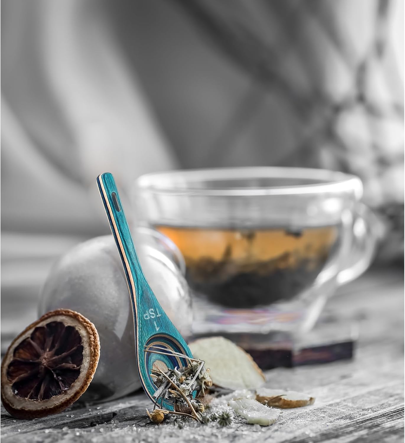 6pcs Measuring Spoons Set, Natural Acacia Wood, Tablespoon Teaspoon | 1/8 tsp, 1/4 tsp, 1/2 tsp, 1 tsp, 1/2 tbsp & 1 tbsp, Rustic Measuring Spoons, Measuring Dry Ingredients