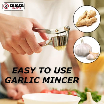 Garlic Press Mincer and Peeler, Premium Ginger Press, Essential Kitchen Tools - Durable and Reliable Garlic Presses and Garlic Presser, Perfect Garlic Presses for Everyday Use