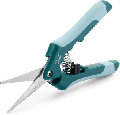 Gardening Scissors, 6.5 Inch | Pruning Shears for Gardening with Straight Stainless Steel Blade, Garden Shears, Garden Clippers Handheld, Plant Shears