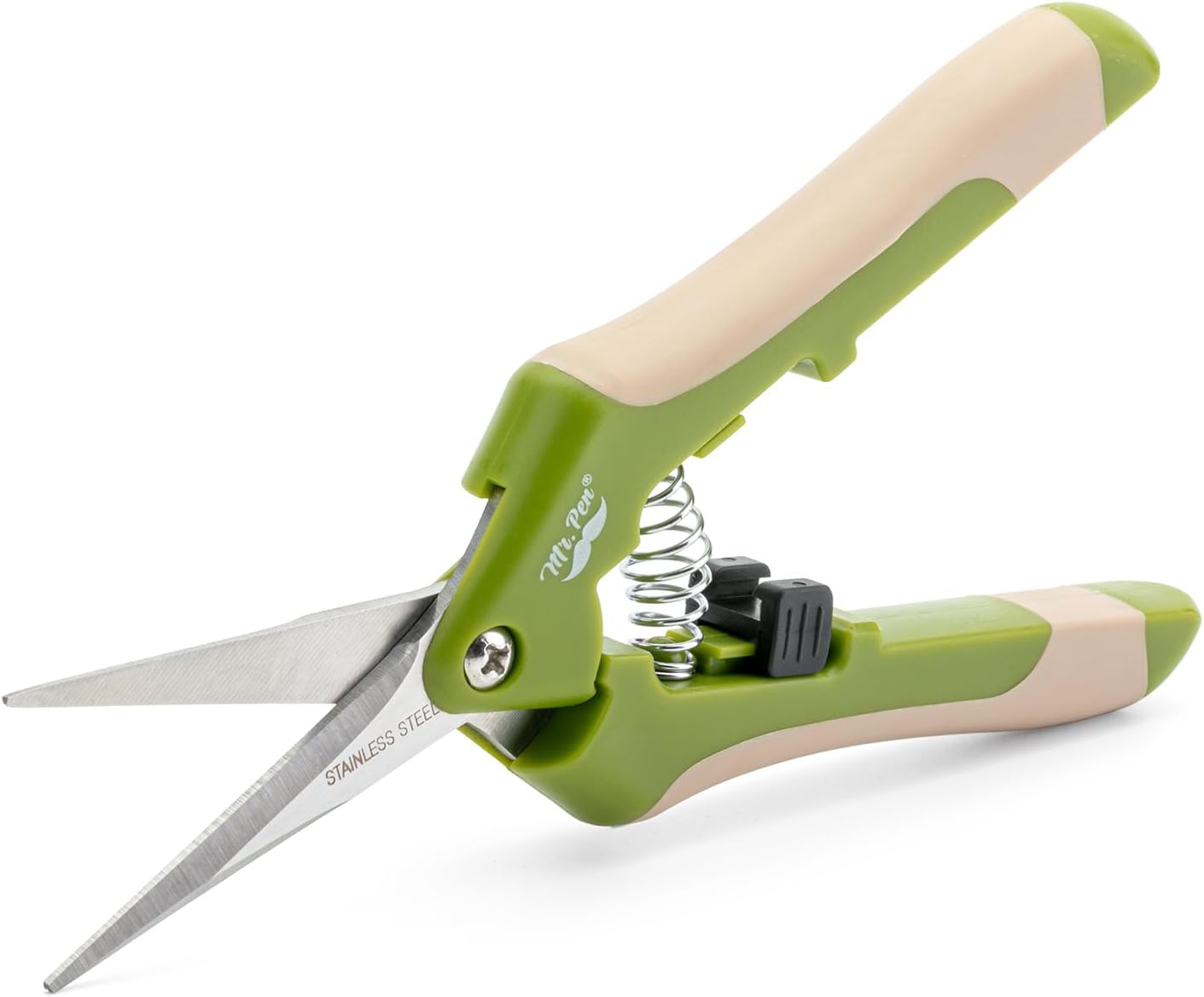 Gardening Scissors, 6.5 Inch | Pruning Shears for Gardening with Straight Stainless Steel Blade, Garden Shears, Garden Clippers Handheld, Plant Shears