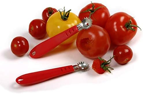 Stainless Steel Strawberry/Tomato Corer w/Plastic Handle (Pack of 6)
