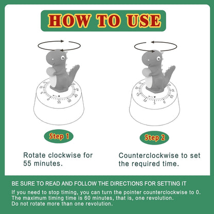 Mechanical Kitchen Timer for Kids,Wind Up Egg Timer for Cooking.