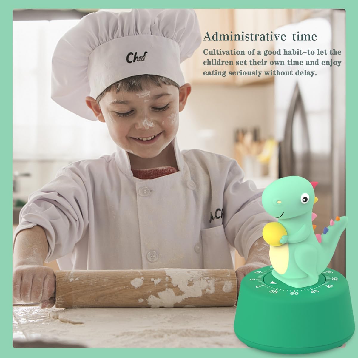 Mechanical Kitchen Timer for Kids,Wind Up Egg Timer for Cooking.