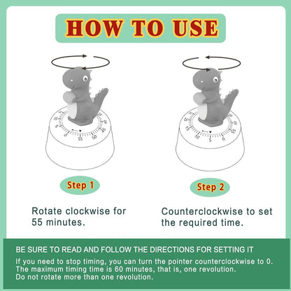 Mechanical Kitchen Timer for Kids,Wind Up Egg Timer for Cooking.