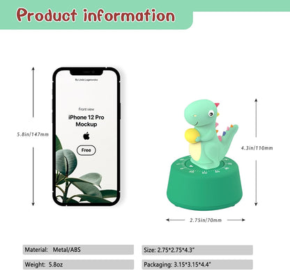 Mechanical Kitchen Timer for Kids,Wind Up Egg Timer for Cooking.