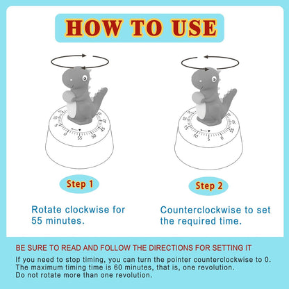 Mechanical Kitchen Timer for Kids,Wind Up Egg Timer for Cooking.