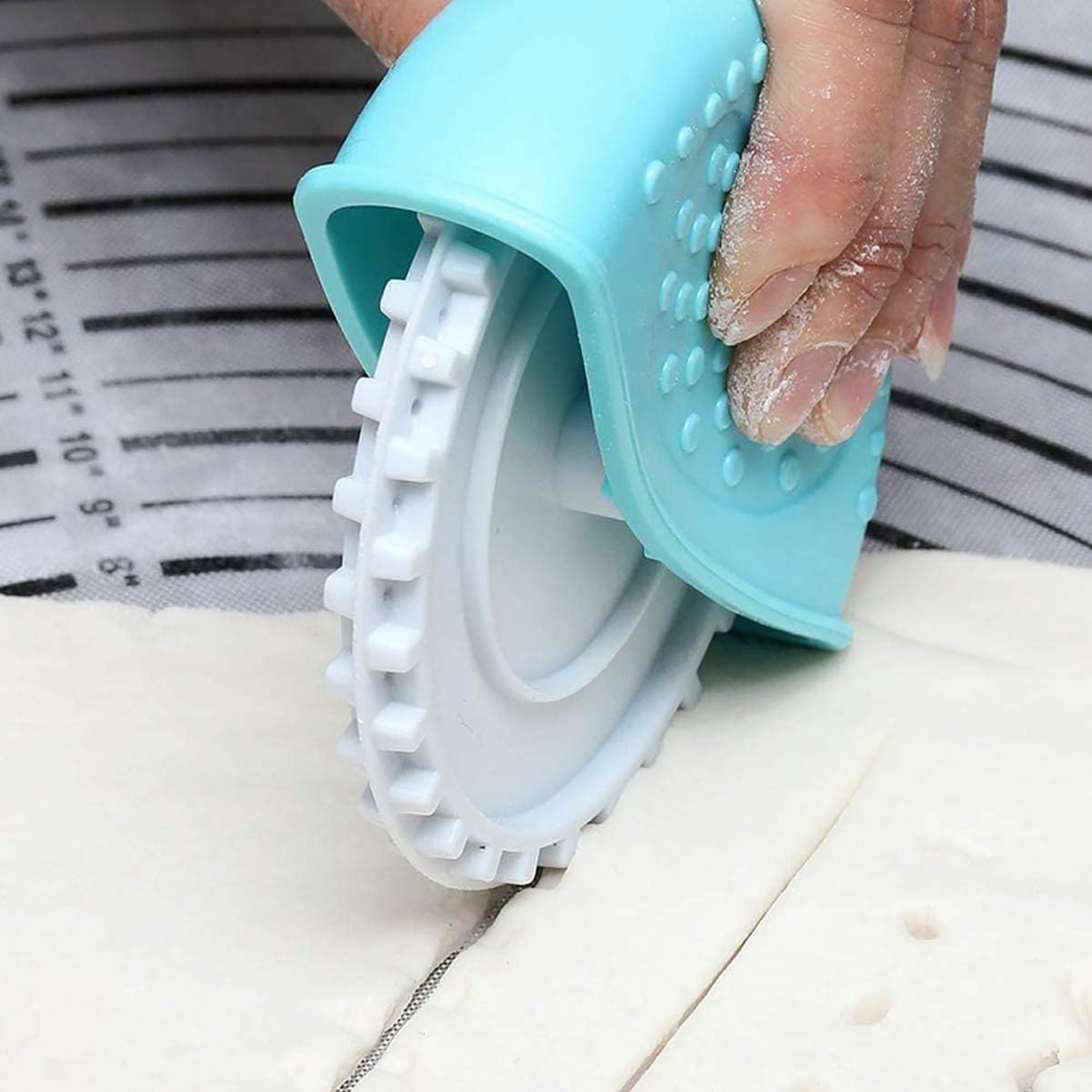 Pastry Wheel Decorator and Cutter, 6Pcs | Pie Wheel, Pastry Wheel Roll, Pie Crust Cutter, Pizza Pastry Pie Lattice Cookie Biscuit Decoration