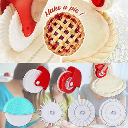 Pastry Wheel Decorator and Cutter, 6Pcs | Pie Wheel, Pastry Wheel Roll, Pie Crust Cutter, Pizza Pastry Pie Lattice Cookie Biscuit Decoration
