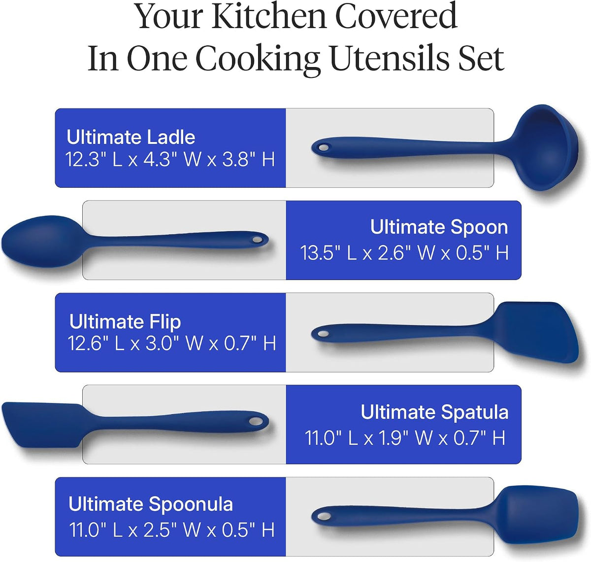 GIR: Silicone Ultimate Kitchen Utensils Set – Black